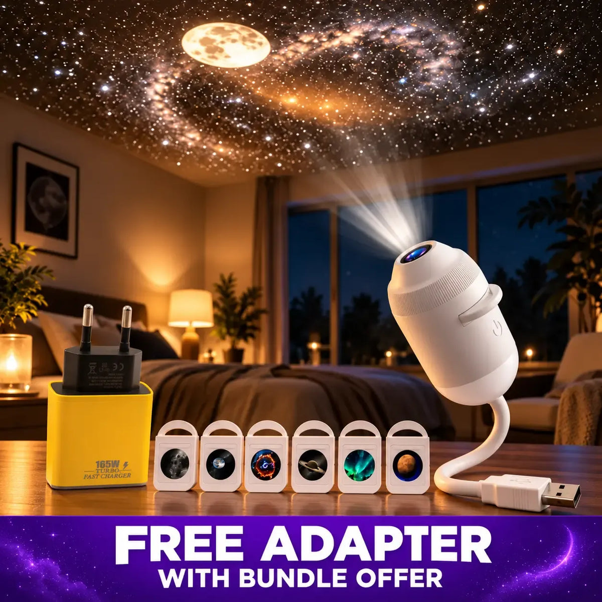 6-in-1 Galaxy Star Projector