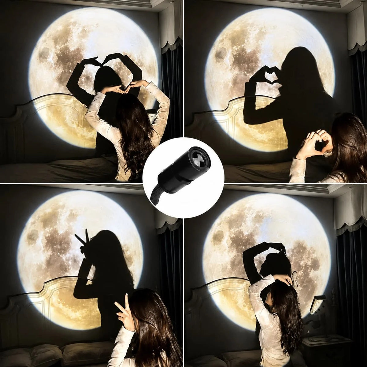 Moon & Planet Projector Lamp - 3 Lense Projector Lamp